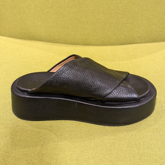 Marcell Shoes - Marsèll Black Crossover-Strap Platform Sandals — EU 37 / US 6.5